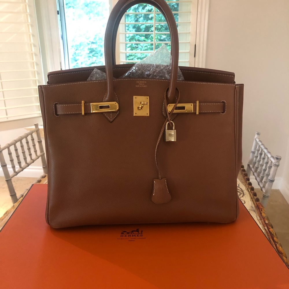 *Authentic* Hermès Epsom Birkin 30 Gold